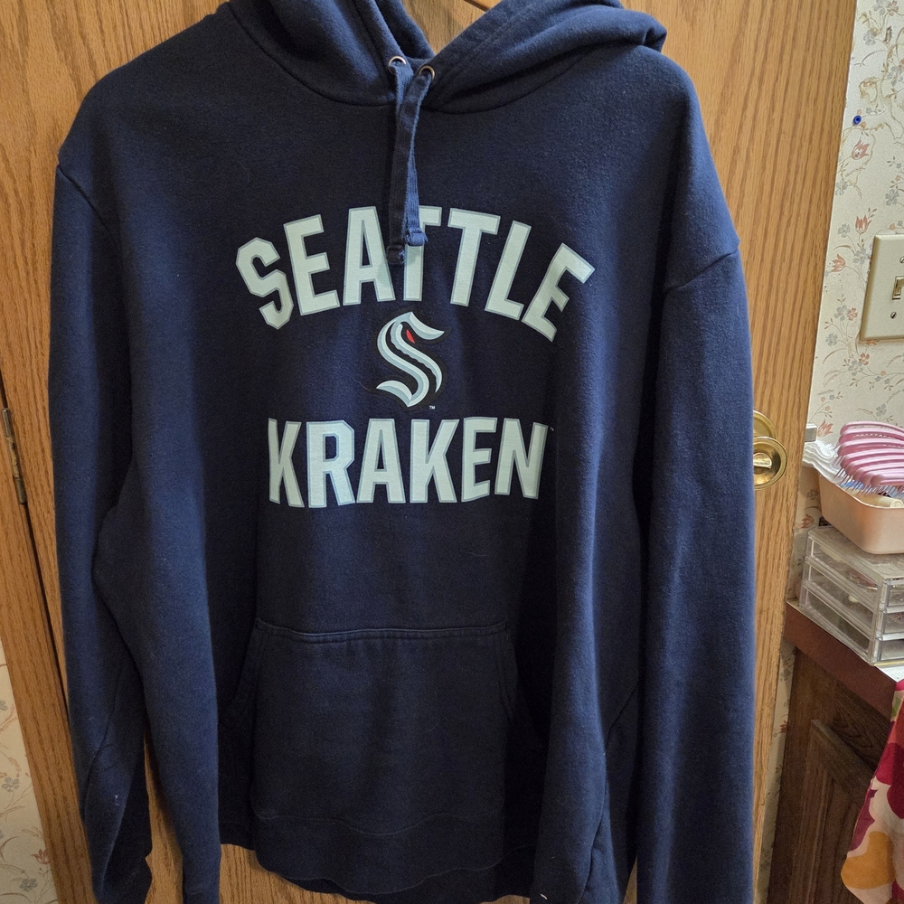 Fanatics Dark Blue Seattle Kraken Hoodie